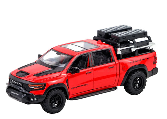 Ram Mamoth 1:32 Scale Diecast Car – Metal Toy Truck with Lights, Sound & Pull-Back Action