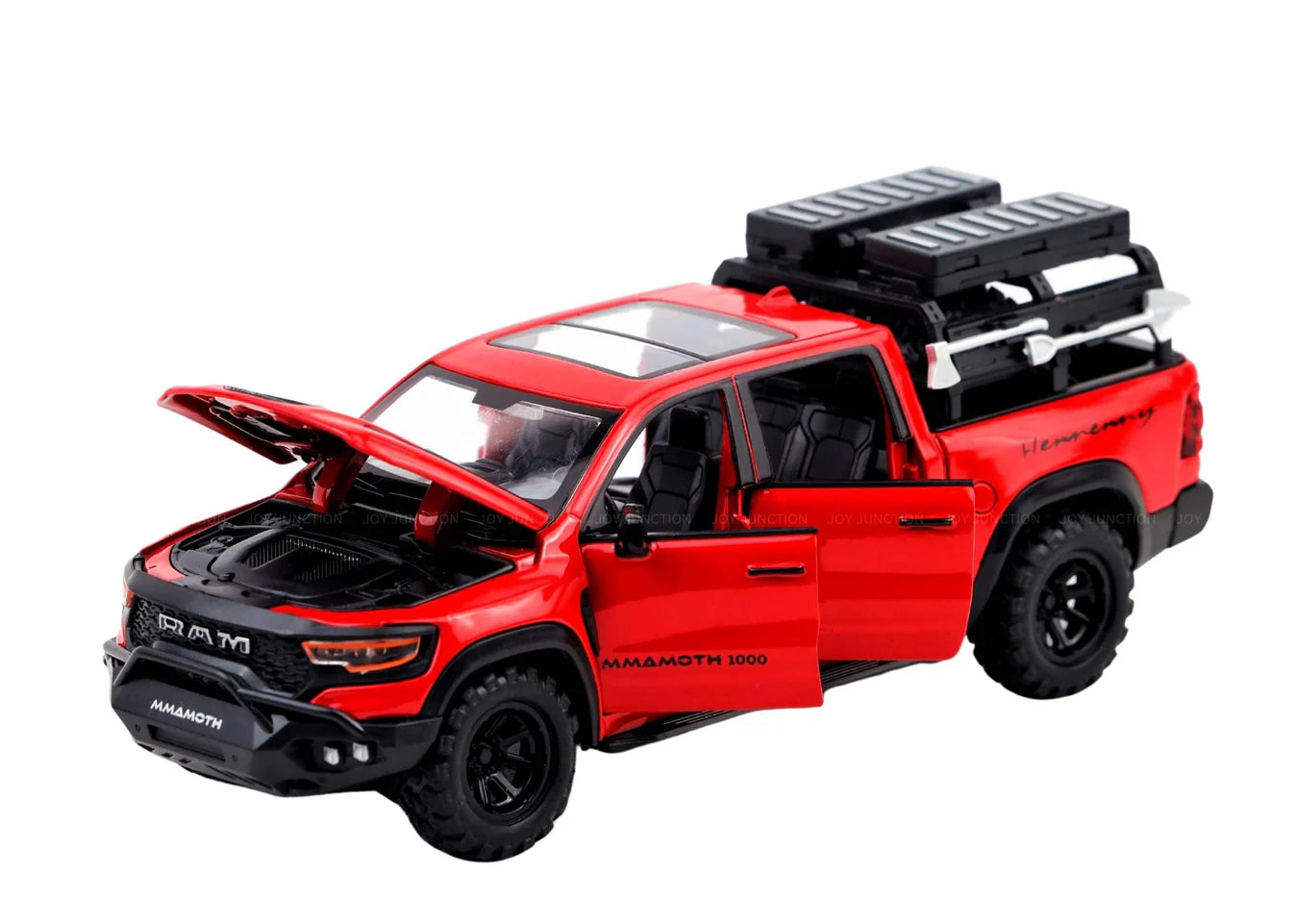 Ram Mamoth 1:32 Scale Diecast Car – Metal Toy Truck with Lights, Sound & Pull-Back Action